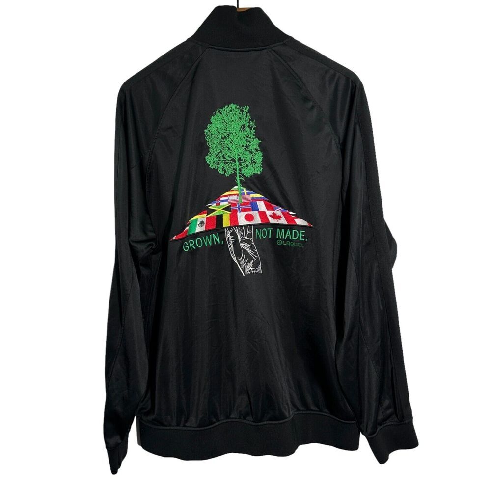 LRG Lifted Research Group RARE Grown Not Made Warm Up Track Jacket Full Zip 4XL